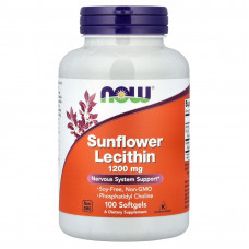 Лецитин NOW Sunflower Lecithin 1200мг 100сг